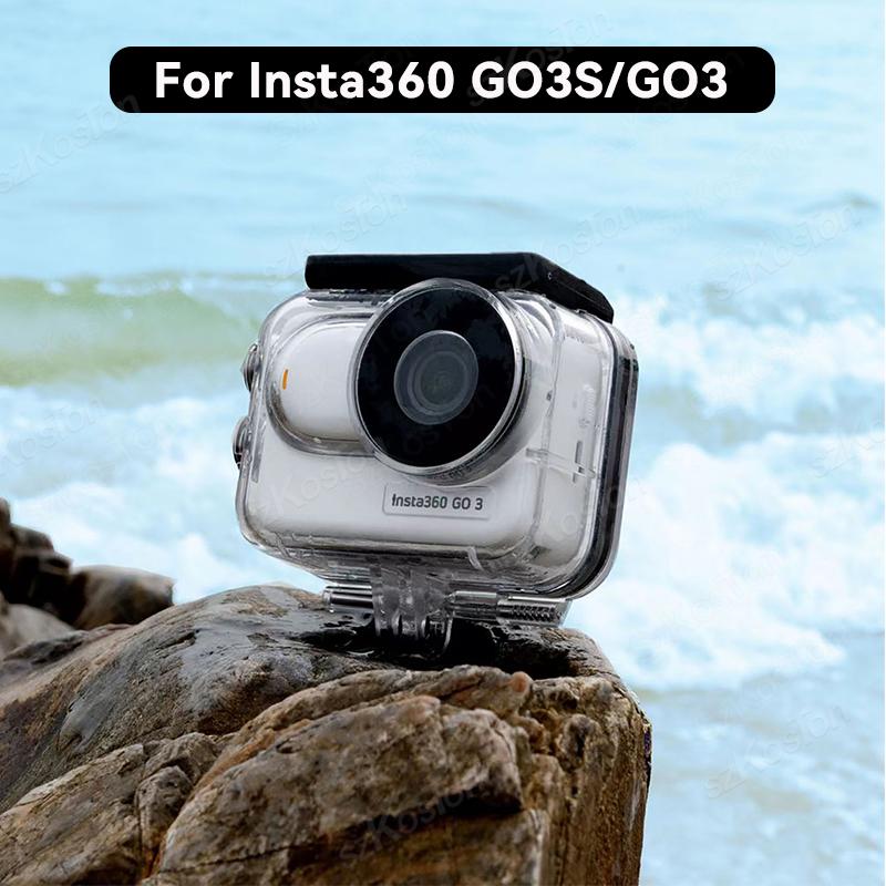 60M Waterproof Housing Case for Insta360 GO 3S Underwater Diving Protective Case