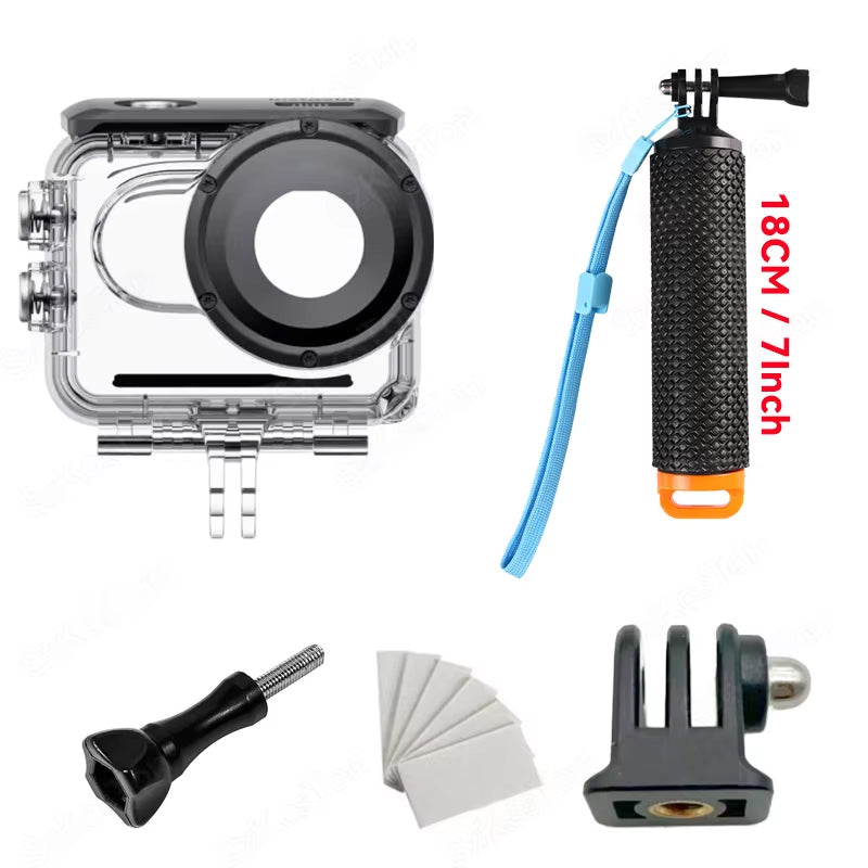 60M Waterproof Housing Case for Insta360 GO 3S Underwater Diving Protective Case