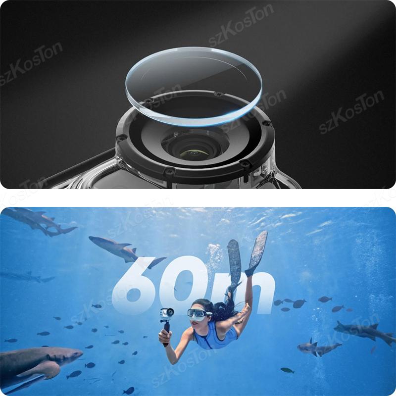 60M Waterproof Housing Case for Insta360 GO 3S Underwater Diving Protective Case