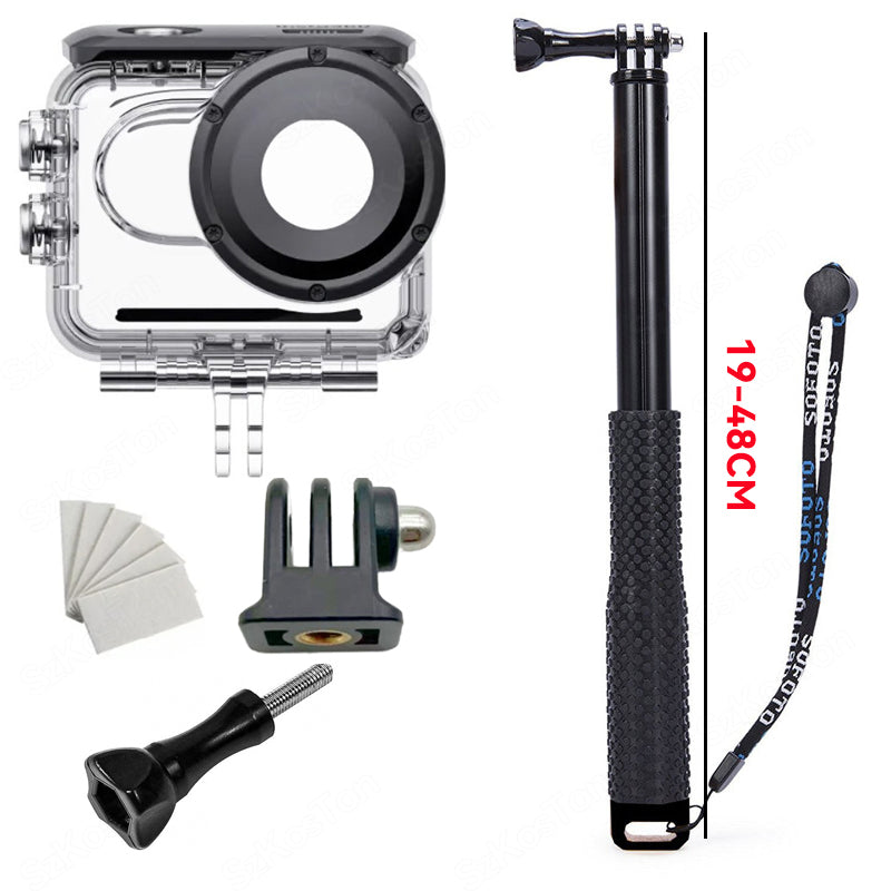 60M Waterproof Housing Case for Insta360 GO 3S Underwater Diving Protective Case